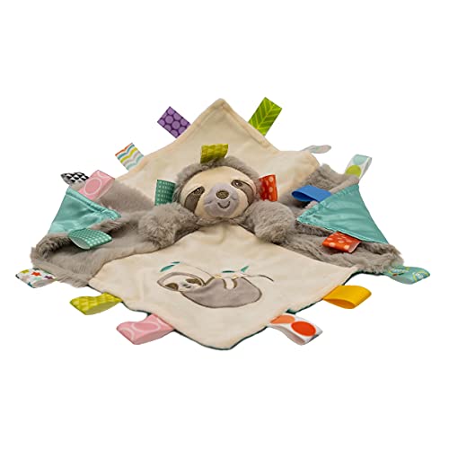 Soothing Sensory Stuffed Animal Security Blanket, Molasses Sloth, 13 x 13-Inches