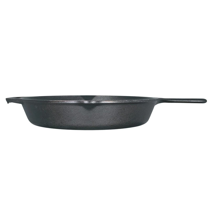 Seasoned Cast Iron Skillet - 12 Inch Ergonomic Frying Pan with Assist Handle, black