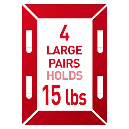 Large Bath Picture Hanging Strips, Holds up to 15 lb, Damage Free Hanging Picture Hangers, No Tools Wall Hanging Strips for Bathroom, 4 Pairs (8 Strips)