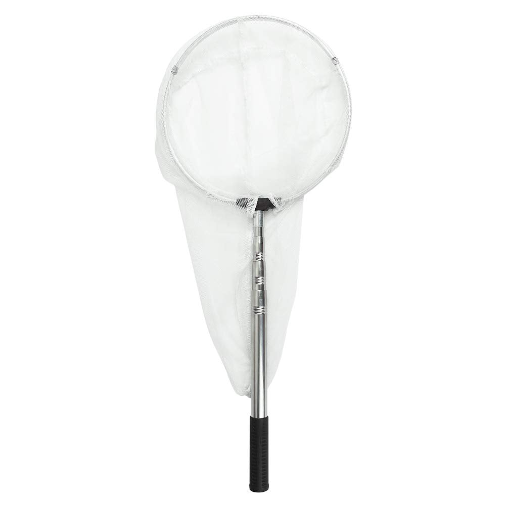 Insect and Butterfly Net with 12 Ring, 24 Net Depth, Strong Stainless Telescoping Handle Extends to 38 Inches