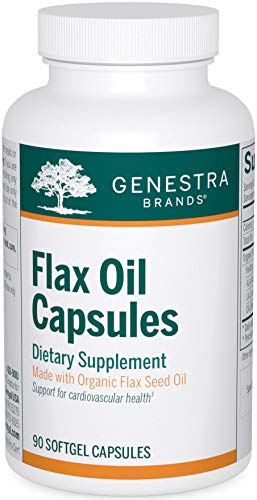 Organic Flax Oil Capsules | Essential Fatty Acid Supplement | 90 Capsules