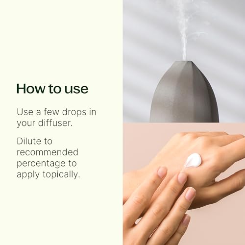 Top 6 USDA Organic Essential Oil Set - Lavender, Peppermint, Eucalyptus, Lemon, Tea Tree 100% Pure, Natural Aromatherapy, for Diffusion & Topical Use, Therapeutic Grade 10 mL (1/3 oz)
