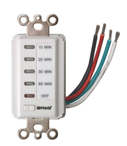 59008 in-Wall 60-Minute Digital Countdown Timer; White