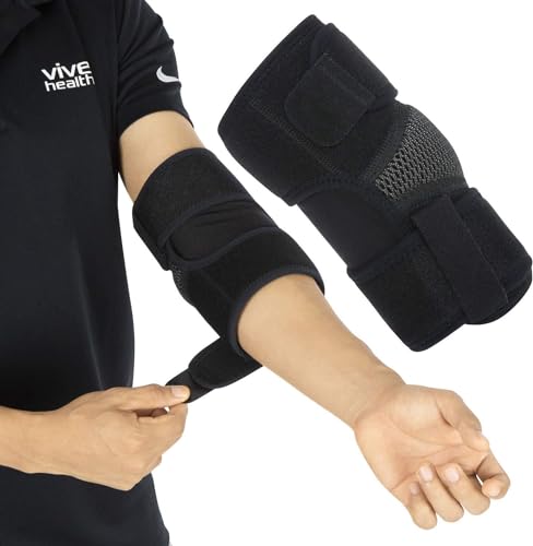 Elbow Brace - Tennis Compression Sleeve - Wrap for Golfers, Bursitis, Left or Right Arm - Tendonitis Support Strap for Golf, Men and Women - Epicondylitis and Sports Recovery