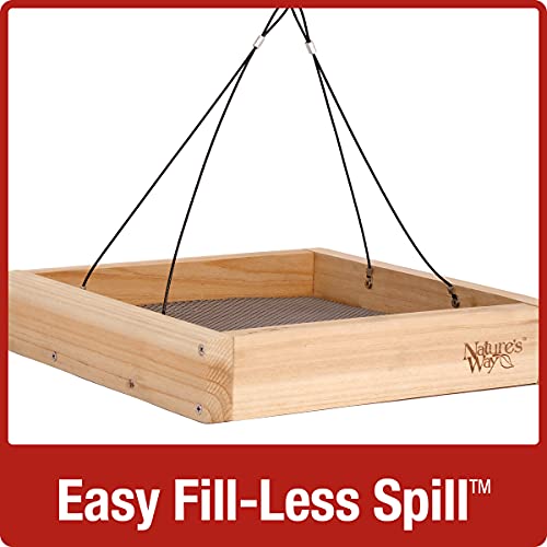 Nature's Way Bird Products CWF3 Cedar Platform Tray Bird Feeder 12 x 12