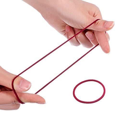 Multicolor B: 100 Pieces Hair Elastics Hair Ties Ponytail Holders Hair Bands Bulk (Multicolor B)