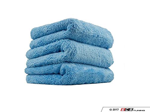 MIC35003 Happy Ending Edgeless Microfiber Towel, Blue (16 in. x 16 in.) (Pack of 3)