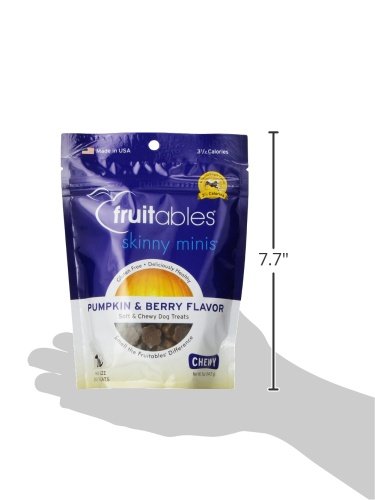 Skinny Mini Dog Treats – Healthy Soft Dog Treats – Training Treats – Pumpkin & Berry Flavor – 5 Ounces