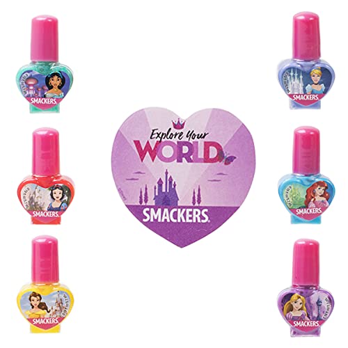 Disney Nail Collection, Princess Nail Polish, Set of 6 Water-Based Polishes