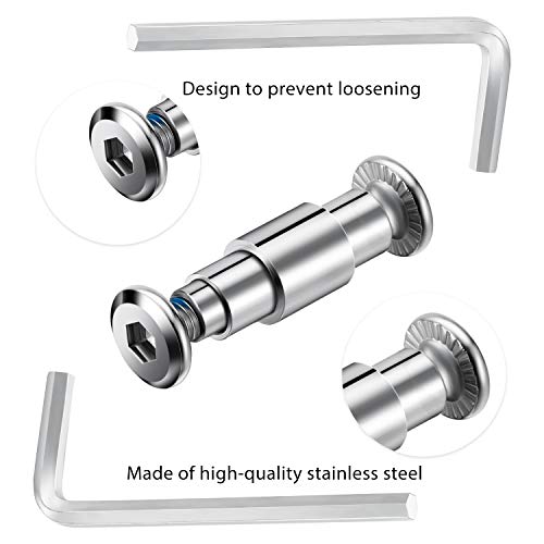 20 Sets Skate Wheel Socket Screw Inline Roller Skate Screws Shaft Hex Socket Screw with 2 Pieces Installation Tool