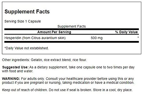 Hesperidin 500 Mg 60 Capsules