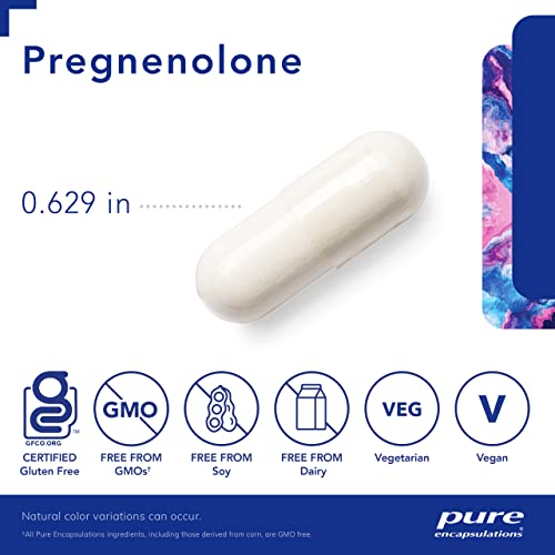 Pregnenolone 10 mg - Support Memory & Hormone Balance* - Hormone Precursor - Gluten Free & Non-GMO - 180 Capsules