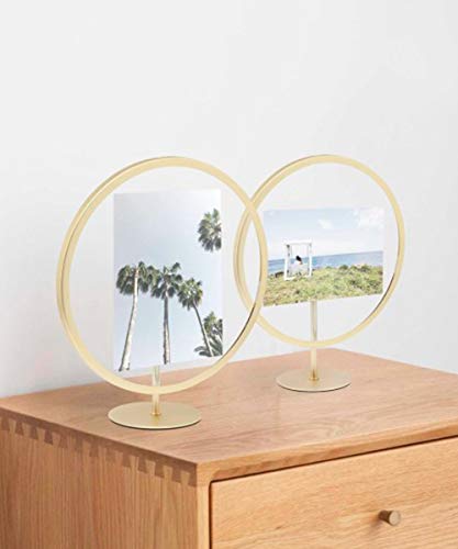 Infinity Floating Picture Frame, Matte-brass, 5X7