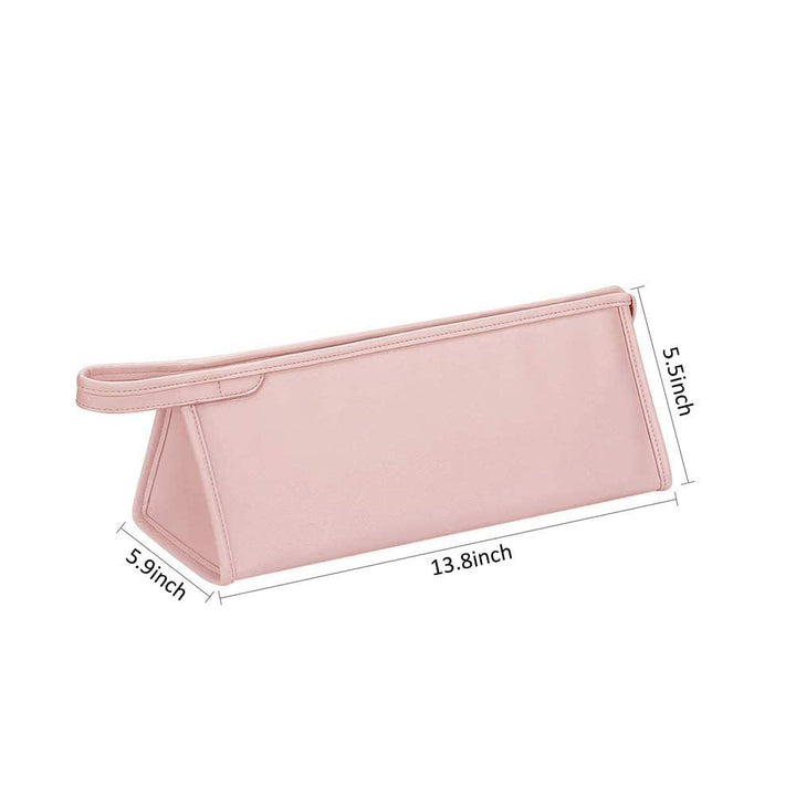 PU Leather Travel Case Portable Storage Bag for Dyson Airwrap Styler/Dyson Supersonic Hair Dryer, Waterproof Anti-Scratch Dustproof Shockproof Protection Organizer Travel Gift Case (Pink)