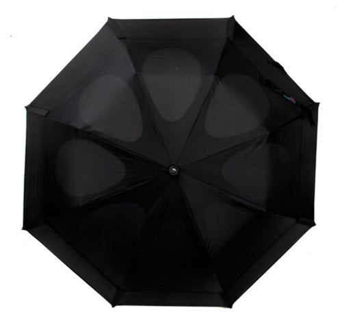 Metro 43 Automatic Black Umbrella with Hardened Steel Shaft, Dual Canopy, and Limited
