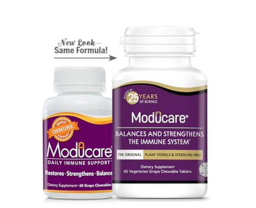 Daily Immune Support, Plant Sterol Dietary Supplement, Grape Flavored, 60 chewable Tablets (Packaging May Vary)