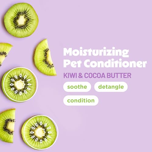 Dog Conditioner, Easy Detangling & Moisturizing Conditioner, Puppy Safe, Made in The USA, Kiwi & Cocoa Butter Scent, 20oz.