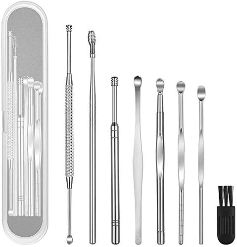 Earwax Removal Kit, Ear Cleansing Tool Set, Ear Curette Ear Wax Remover Tool (Normal)