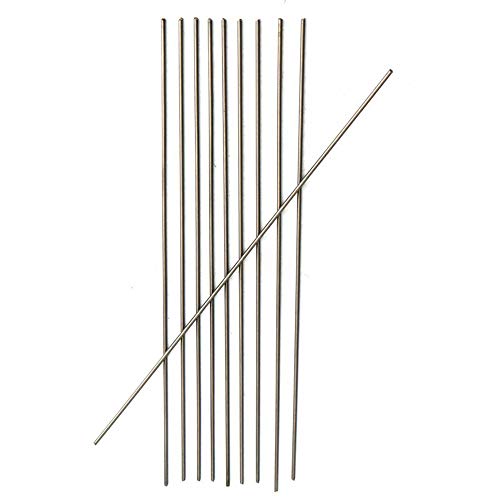 LTKJ 10Pcs Grade 5 Titanium Round Bar Ti Metal Rod Diameter 2mm Length 25cm 10 inches