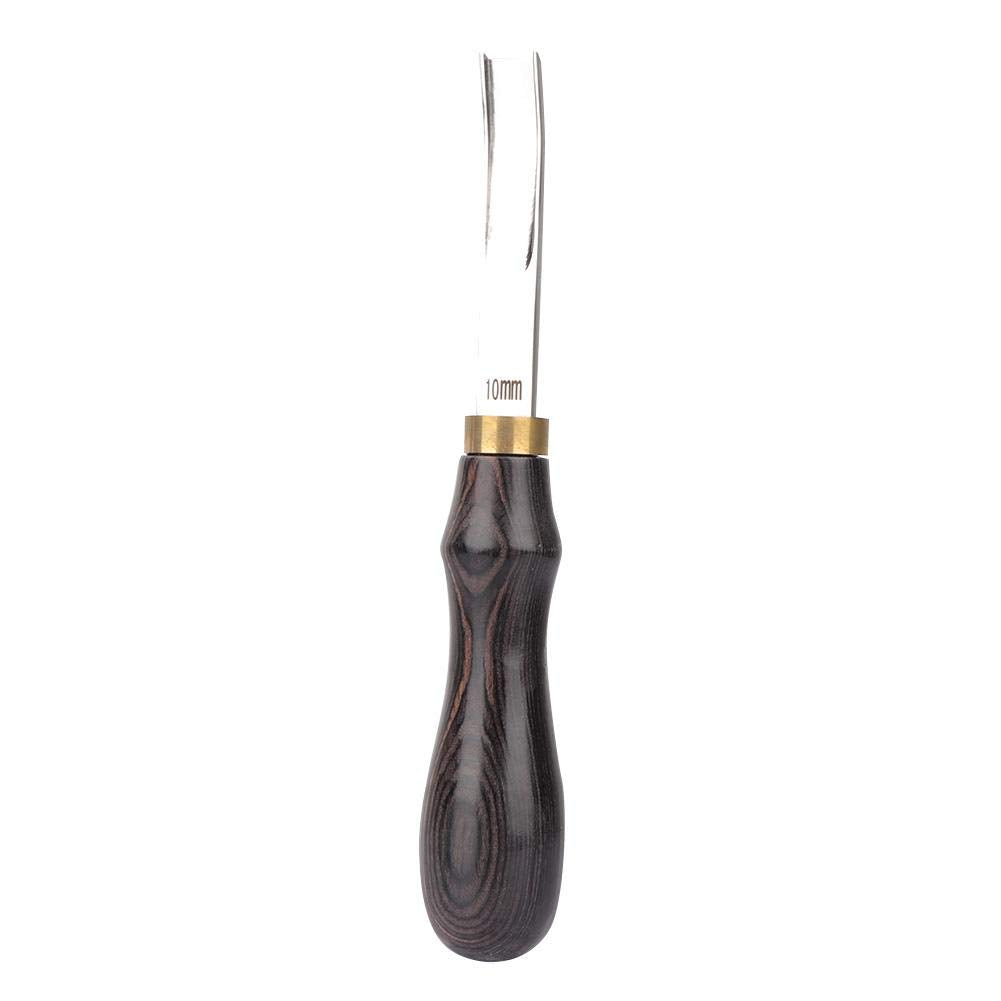 Beveler Leather Skiving Beveler Leather Wood Handle Craft Keen Cutting Tool, 4mm/6mm/8mm/10mm Optional(10mm)