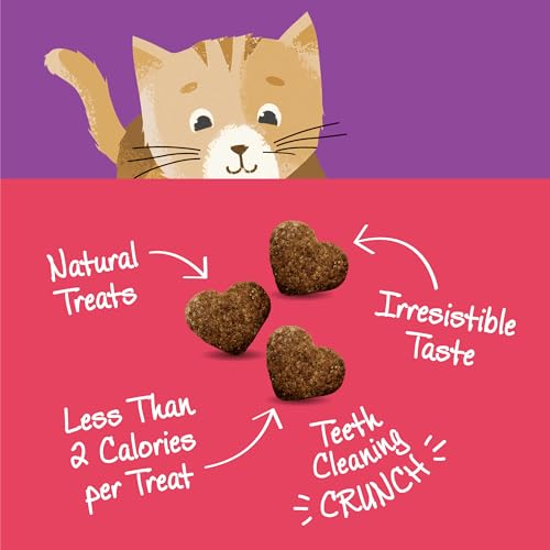 Kittles Crunchy Natural Grain Free Cat Treats, Salmon & Cranberries Recipe, All Life Stages, 2-Ounce Bag