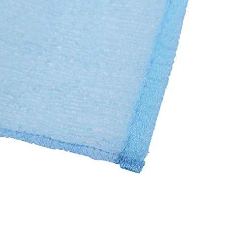 Long Exfoliating Nylon Bath Cloth/Towel, Magic Shower Washcloth For Body, 35 inches(1PCS, Blue)