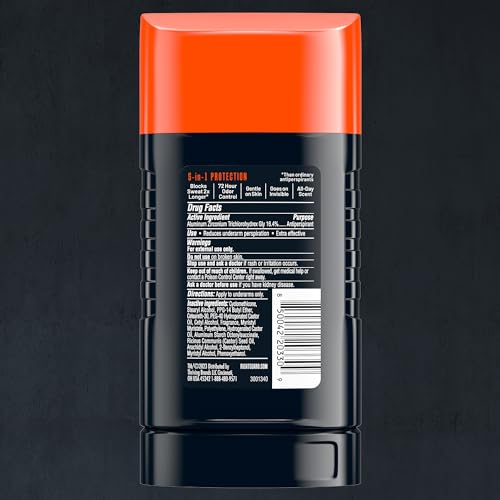 Xtreme Defense Invisible Solid Antiperspirant & Deodorant ,72-Hour Odor Control,Fresh Blast Scent, 2.6 oz. (4 count)