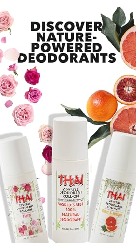 Thai Crystal Mist Roll On Deodorant, 3 Oz