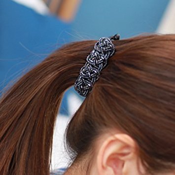 (3.2 )White : Noble Beautiful Lady Banana Hair Clip Ponytail Holder(H36)(White)