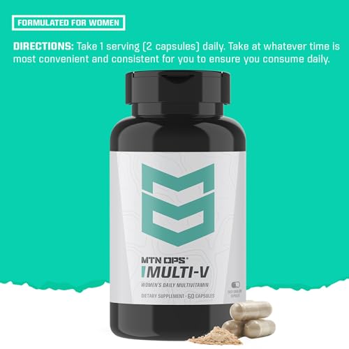 Multi-V Womens Multivitamin Vegetarian Capsules, Essential Daily Vitamin Complex, 60 Capsules, 30 Day Supply