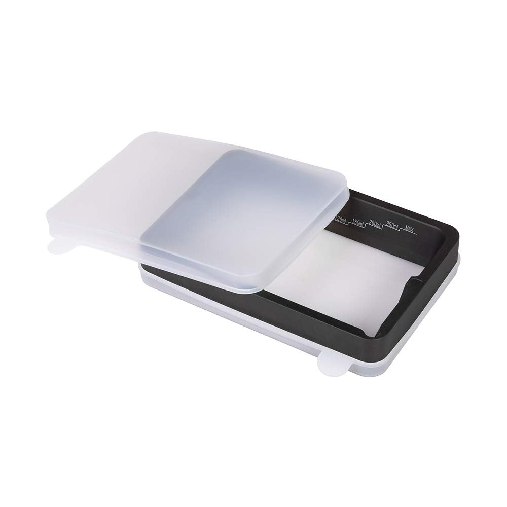 3D Printer Resin Vat Anodized Aluminium with FEP Film & Steel Ring Preinstalled, Durable Metal Frame Resin Tank (Photon Mono 4K)
