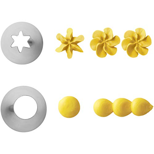 Color Swirl, 3-Color Piping Bag Coupler, 9-Piece Cake Decorating Kit