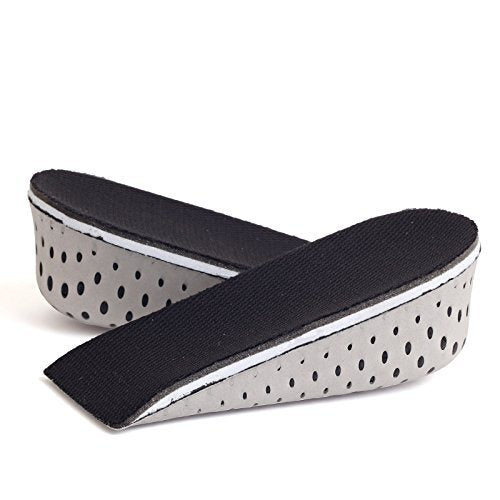One Pair Breathable Memory Foam Height Increase Insole Invisible Increased Heel Lifting Inserts Shoe Lifts Shoe Pads Elevator Insoles for Men Women (4.3cm height)