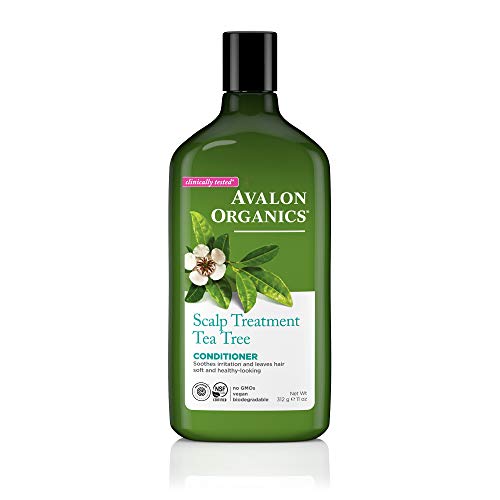 Scalp Treatment Tea Tree Conditioner, Encourages Scalp Well-Being and Leaves Hair Soft, 11 Fluid Ounces