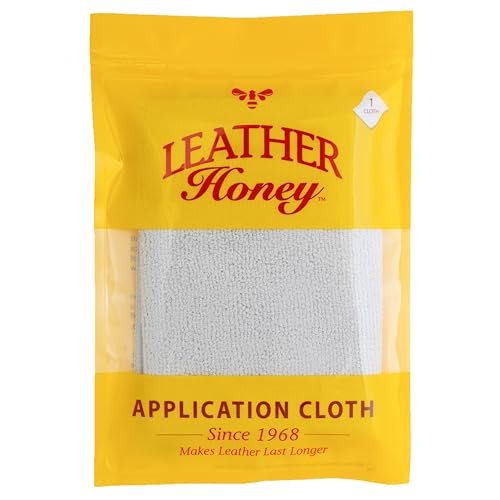 Lint-Free Application Cloth: Microfiber Cloth for Use Leather Conditioner and Leather Cleaner. Leather Care Made in The USA Since 1968