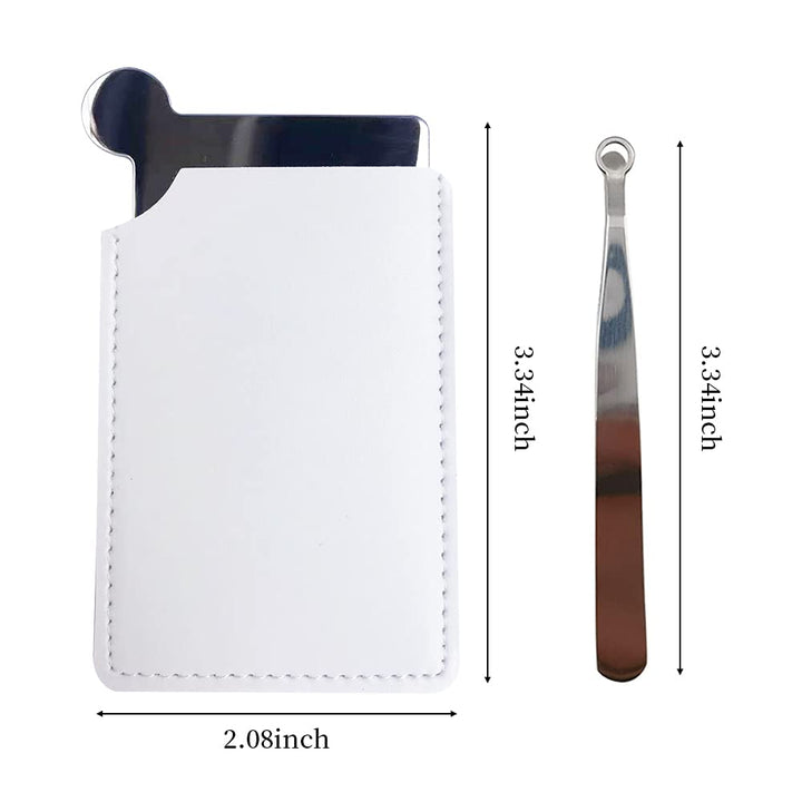 Universal Eyebrow and Nose Hair Cuticle Scissors and Travel Mirror . Ear and Nose Hair Grooming Scissor Clippers Trimmer, Nose Hair and Eyebrow Tainless Steel Trimmer and Mirror.