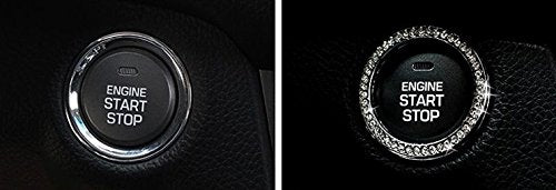 Car Engine Start Stop Ignition Key Ring Car Auto Interior Decoration for Landrover Range Rover Sport Evoque Freelander 2 Discovery 3/4