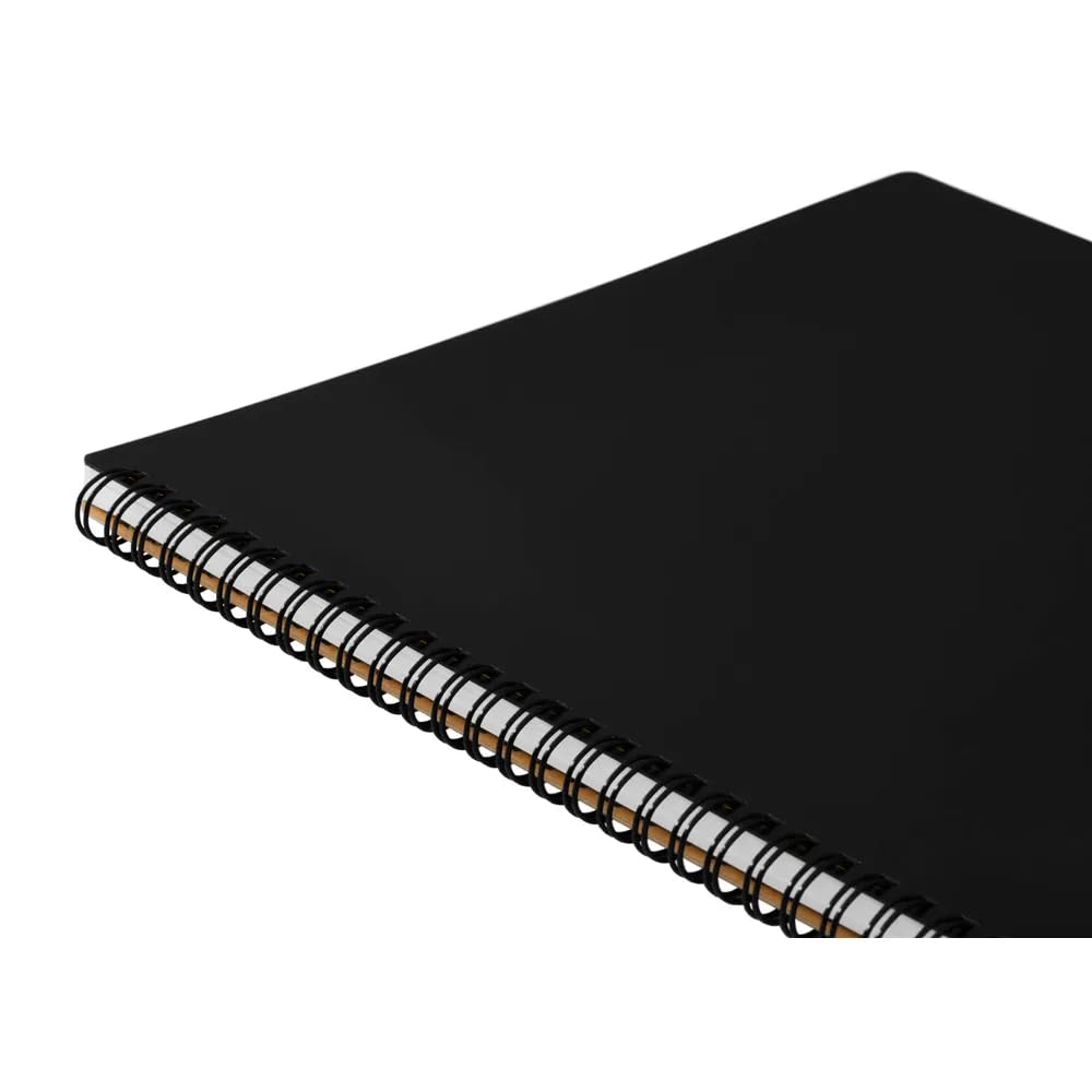 MNEMOSYNE Notebook 5.83 x 8.27 Inches (Horizontal A5), 5mm-squared, 70 Sheets (N182A), White