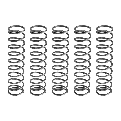 Compressed Spring,Spring Steel Small Coiled Extension Spring for Ball Pen Wire Dia 1.2mm OD 12mm Length 50mm 10Pcs