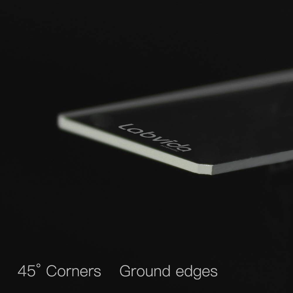 144pcs of Pre-Cleaned White Color Frosted Microscope Slide, Dim.75mmx25mm, Super Grade Glass, Ground Edges, 45° Safety Corners, LVQ034W