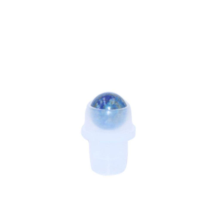 10 Pack Natural Crystal Stones Roller Balls For Essential Oils,Use of Standard 5ml 10ml Replacement Roller Balls,Essential Oil Roller Bottles Polished Gemstone With Plastic Insert,Lapis Lazuli