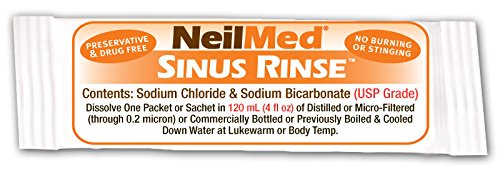 Neilmed's Sinus Rinse, Pediatric, Complete Saline Nasal Rinse Kit 60 Premixed Packets