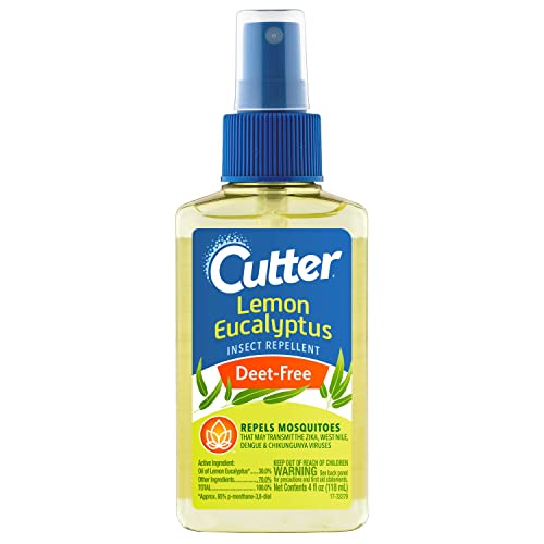 Lemon Eucalyptus Insect Repellent, No DEET Mosquito Repellent, 4 fl Ounce (Pump Spray)