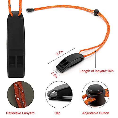 Emergency Whistle, Super Loud Floating Whistle with Lanyard, Ideal for Boating, Swimming, Kayaking, Water Survival, Hiking, Camping, Climbing