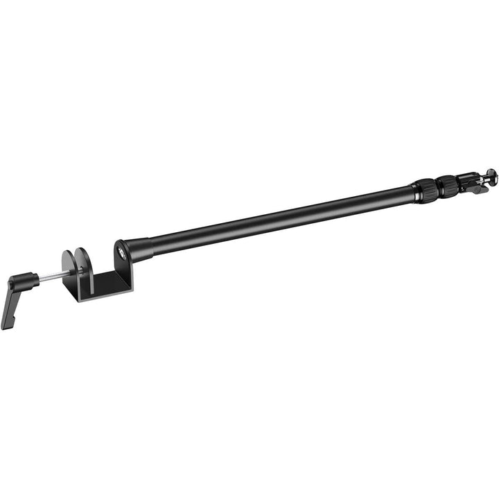 Master Mount L - Premium Desk Clamp with Pole extendable up to 125cm/49in and 1/4 inch Thread to Mount Lights,Cameras, and Microphones,perfect for Streaming, Videoconferencing and Studios,Black