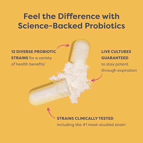 Extra Care Digestive Probiotic Capsules, 50 Billion CFU Guaranteed, Daily Supplement Supports Immune, Digestive, Respiratory Health(1), L. Rhamnosus GG, Dairy, Soy and Gluten-Free, 30 Count