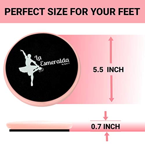 Ballet turning board for dancers, ice skaters, gymnasts etc Helps improve turns, balance, spotting, stability and much more. Made with thick EVA Foam.(Pink color with a gift box but without carry bag)