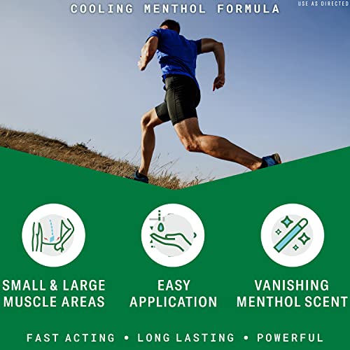 Menthol Pain Relieving Gel 16 FL OZ Bottle With Pump For Pain Relief Associated With Sore Muscles, Arthritis, Simple Backaches, And Joint Pain, Original Green Formula (Packaging May Vary)