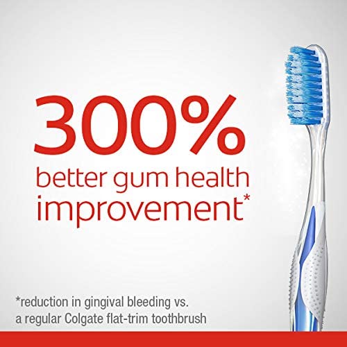 Gum Health Toothbrush, Extra Soft Toothbrush with Floss-Tip Bristles, 4 Pack