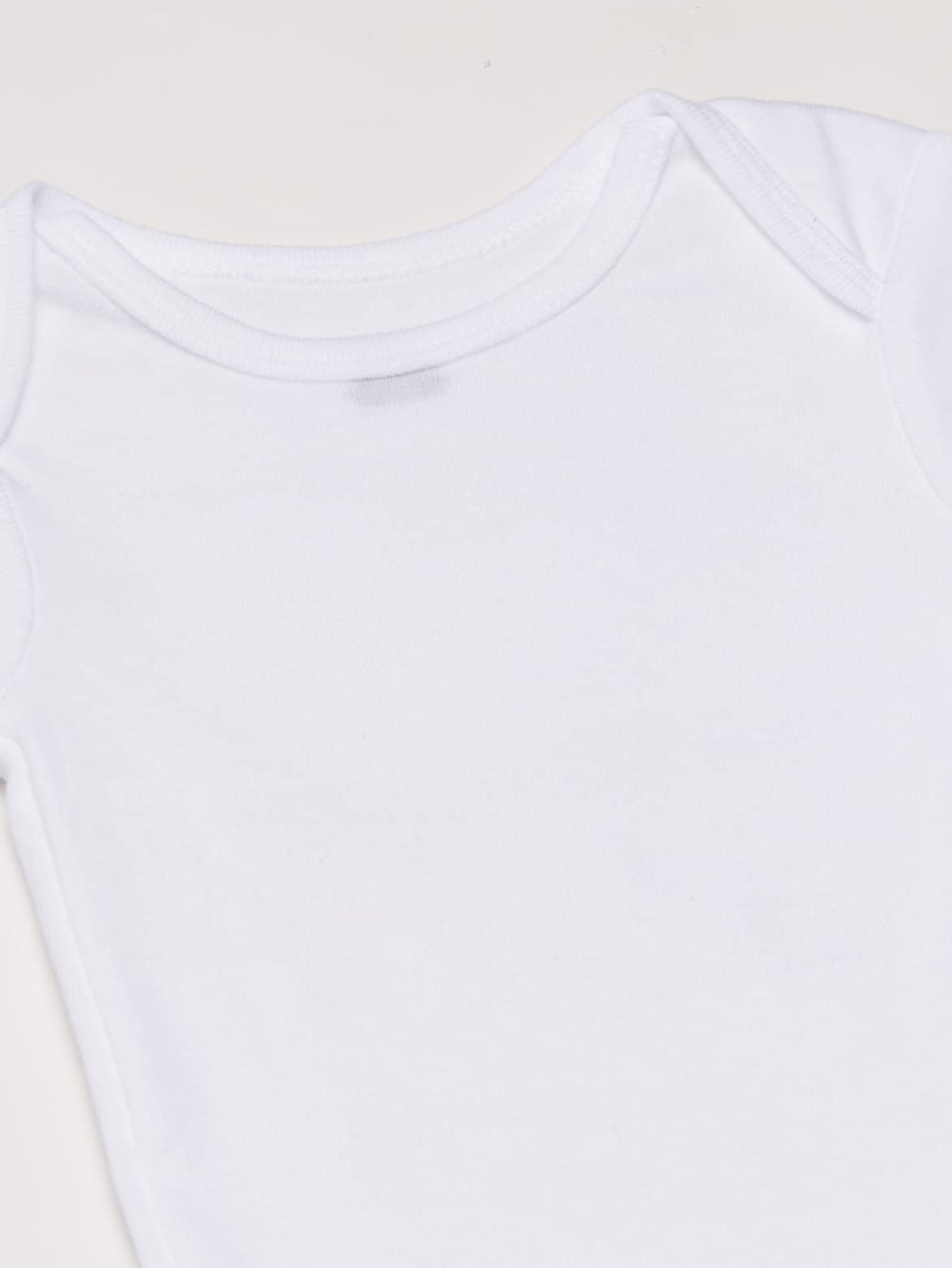 Baby 5-Pack Solid Onesies Bodysuits, White, 0-3 Months